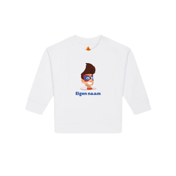 Superpiet Baby Sweater met eigen naam  Thumbnail