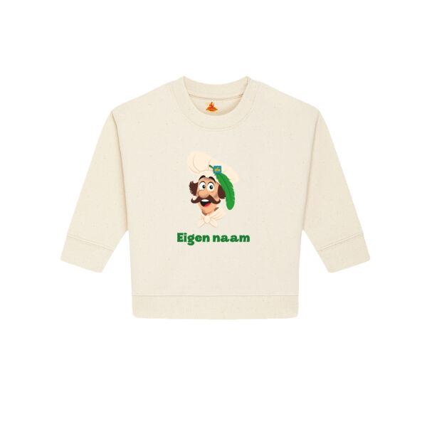 Bakpiet Baby Sweater met eigen naam Thumbnail