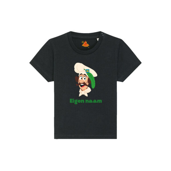 Bakpiet Baby T-shirt met eigen naam Thumbnail